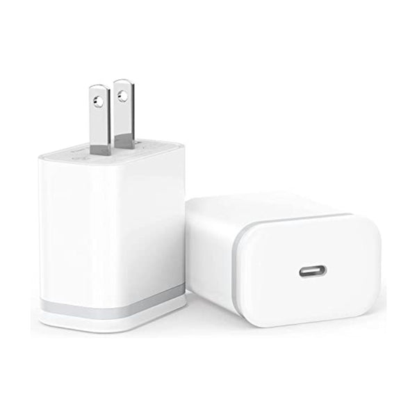 2 Pack USB-C 20W Fast Charging Adapter