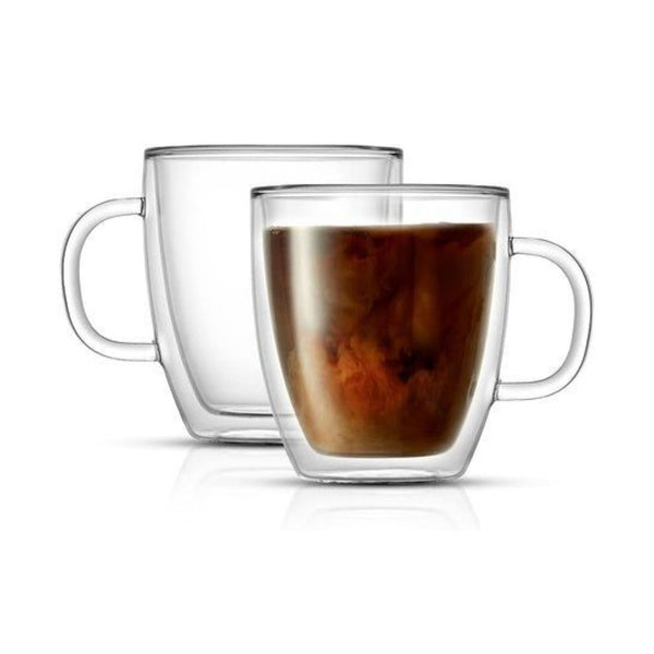 2 JoyJolt Double Wall Coffee Mugs