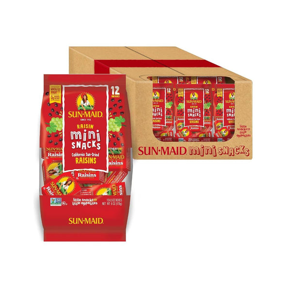144 Pack Sun-Maid California Sun-Dried Raisins
