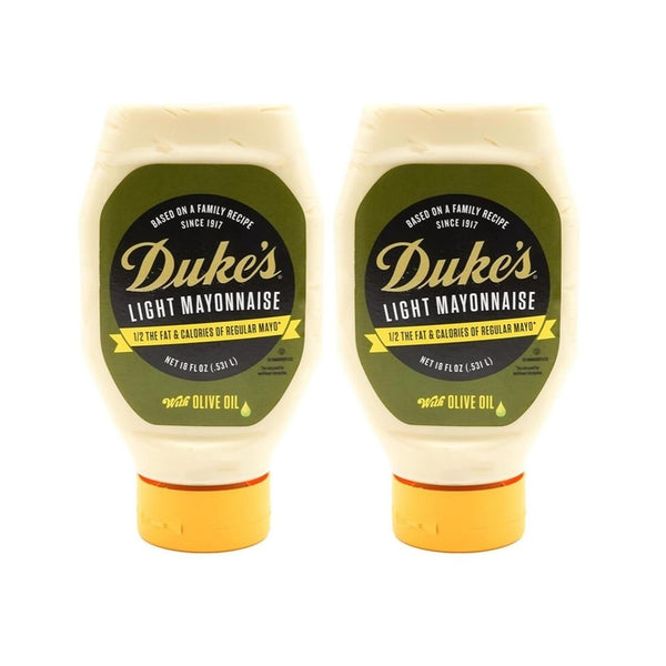 Pack of 2 DUKE'S Light Olive Oil Mayonnaise Squeeze
