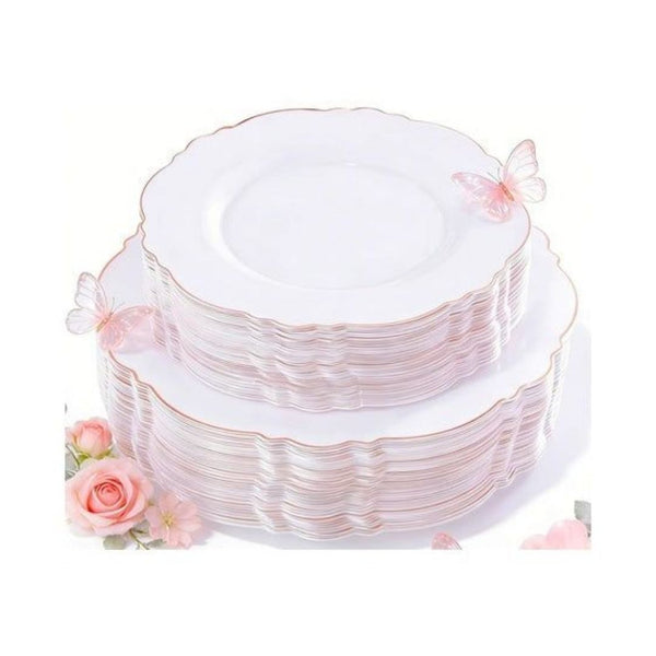 100 Plastic Plates