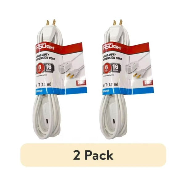 2-Pack Hyper Tough 6FT Extension Cords