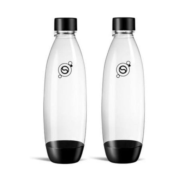 sodastream 1L Twin Pack Dishwasher Safe Slim Bottle