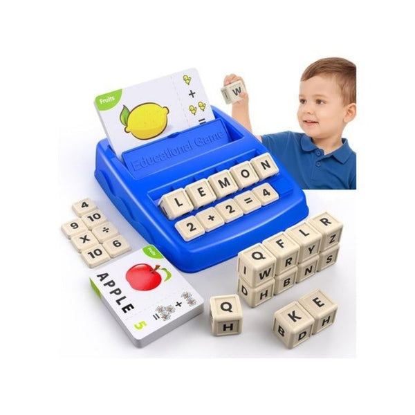 Letter Spelling & Math Matching Game Set