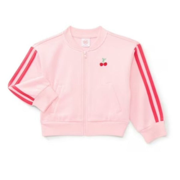Wonder Nation Toddler Girls Full Zip Athletic Jacket