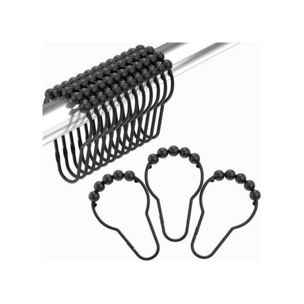12-Pack Shower Curtain Hooks