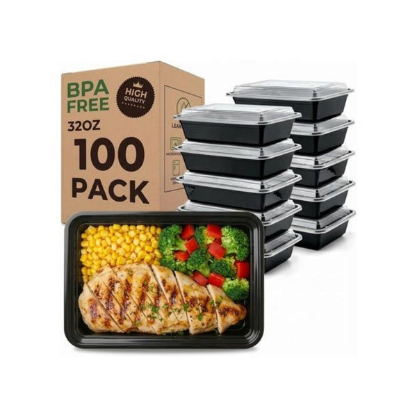 100 Meal Prep Containers with Lids