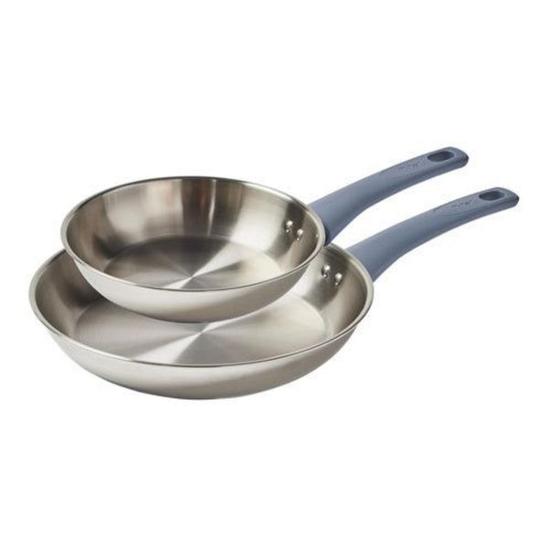 2-Piece T-Fal Essentials Stainless Steel Pan Cookware Set