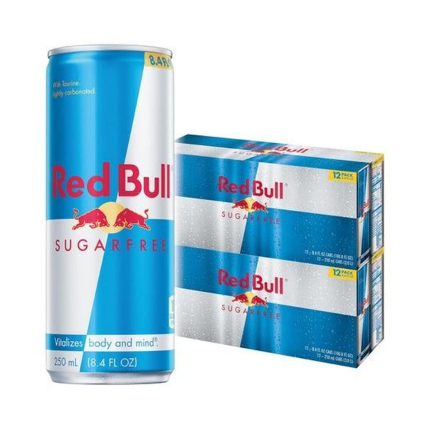 24 Cans Red Bull Sugar Free Energy Drinks