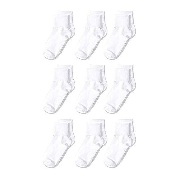 9 Pairs of Amazon Essentials Girls Ankle Socks