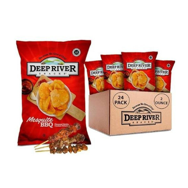 24 Bags of Deep River Mesquite BBQ Potato Chip