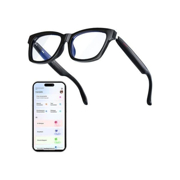 AI Bluetooth Smart Glasses with Noise Canceling