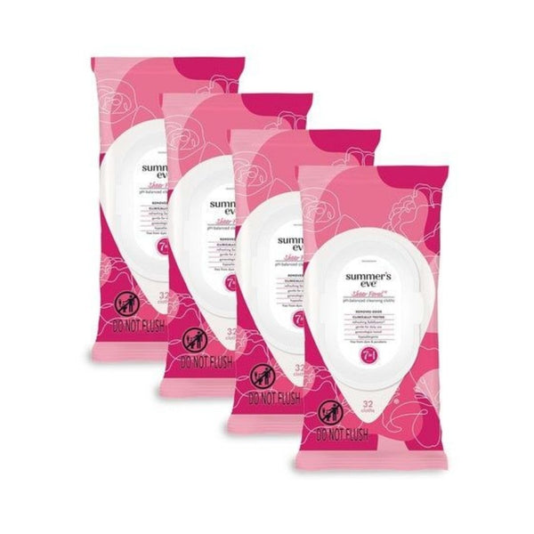 128 Summer’s Eve Sheer Floral Feminine Wipes
