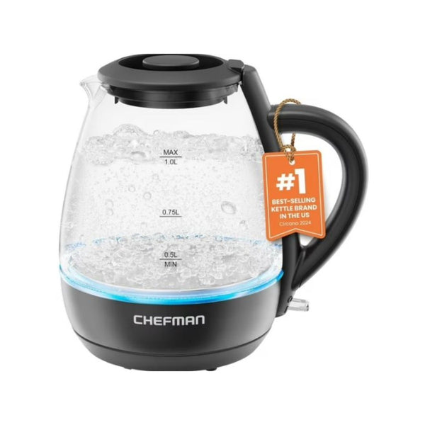 Chefman 1L Electric Glass Kettle