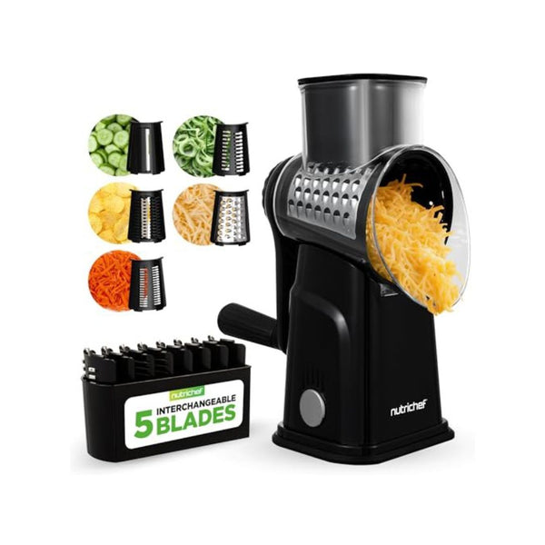 NutriChef 5 in 1 Grater Shredder