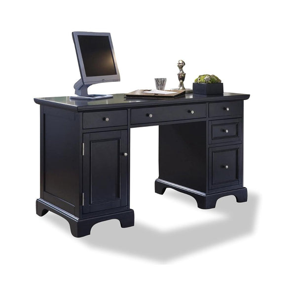 Homestyles Bedford Black Pedestal Desk