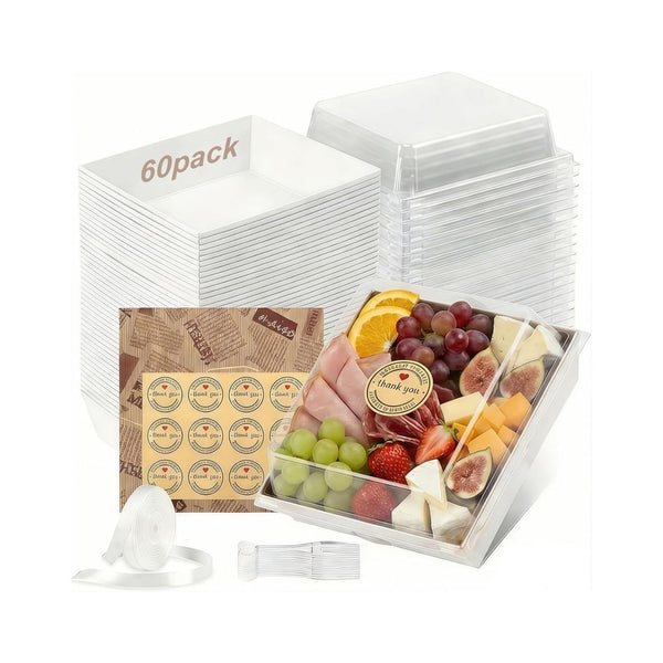 60-Pcs Small Charcuterie Boxes with Lids