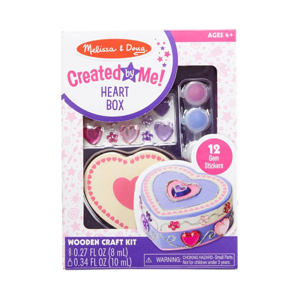 Melissa & Doug Created by Me! Heart Box Wooden Craft Kit