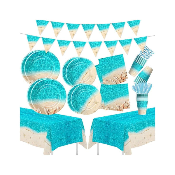 195-Pcs Paper Dinnerware Set