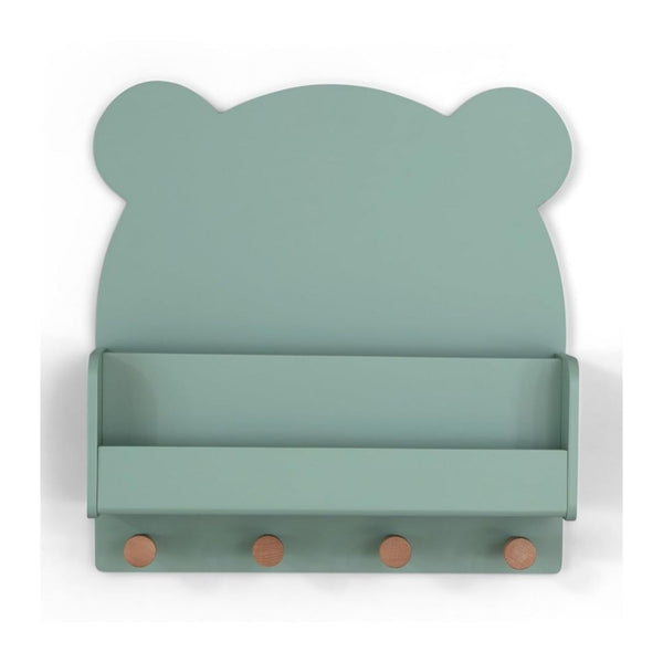 babyGap by Delta Children Brannan Bear Wall Shelf with 4 Hooks