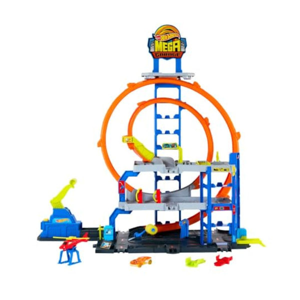 Hot Wheels Mega Loop Garage Track Set