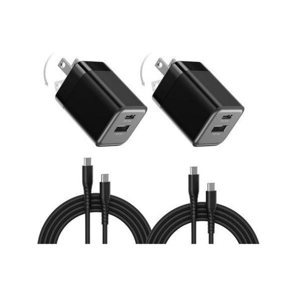 2 Dual Port 30W USB-C Fast Chargers