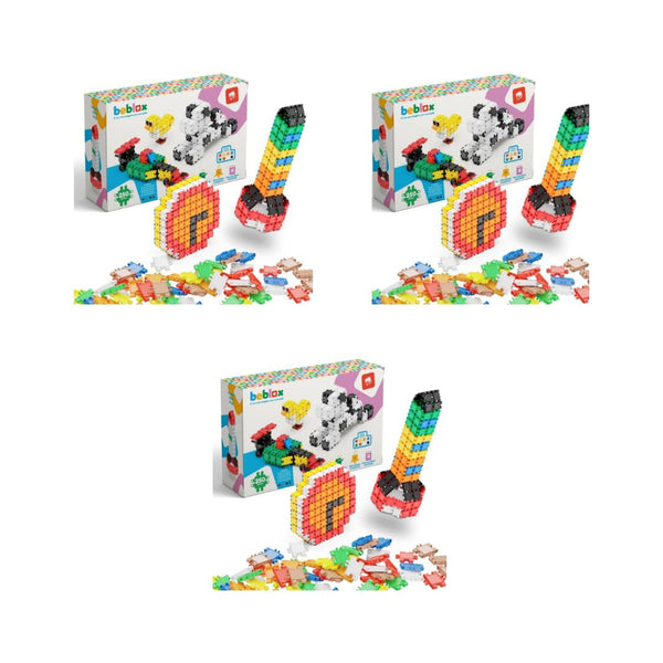 3 Sets of Beblox 250-Piece Building Connecting Tiles Set