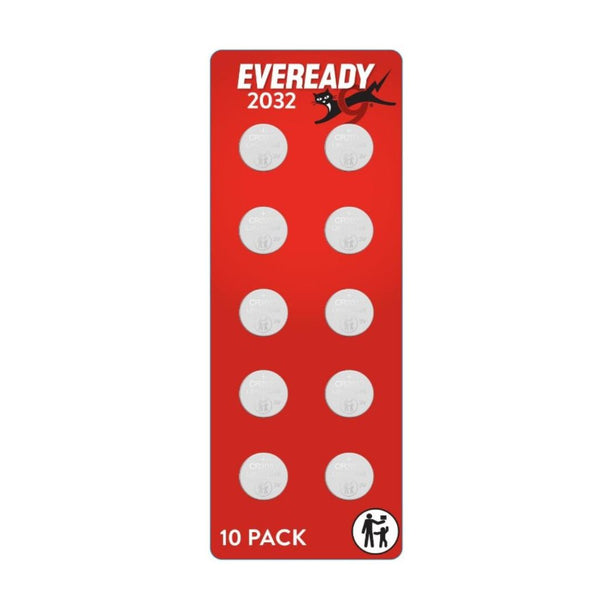 10 Eveready 2032 Batteries