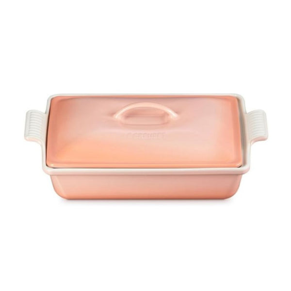 Le Creuset Stoneware Heritage 4 qt. Covered Rectangular Casserole