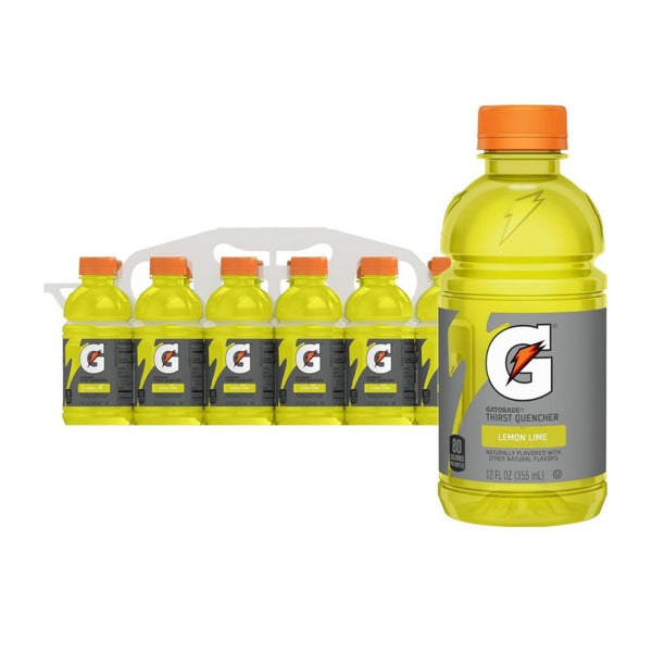12 Bottles of Gatorade Thirst Quencher, Lemon-Lime