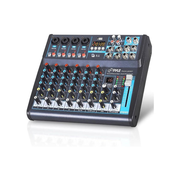 Pyle Professional Audio Mixer Sound Board Console Desk System
