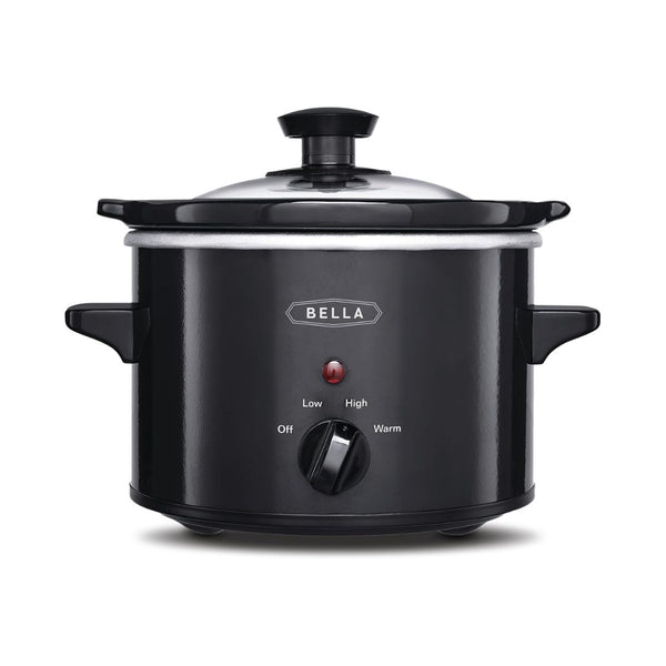 BELLA 1.5 Qt Electric Slow Cooker with Glass Lid