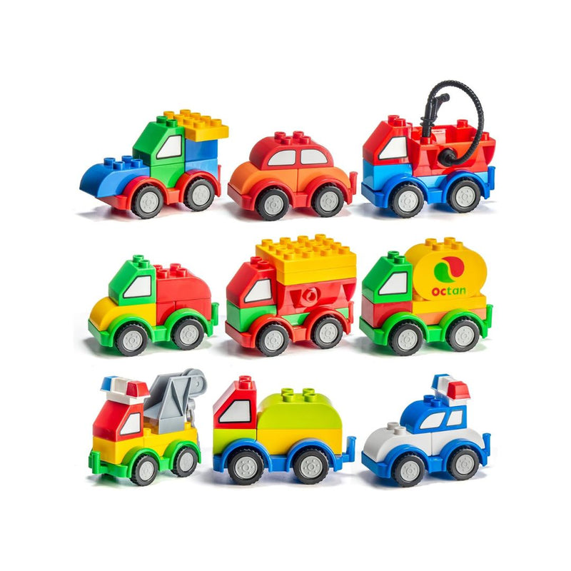 60-Pieces Car Building Blocks Set