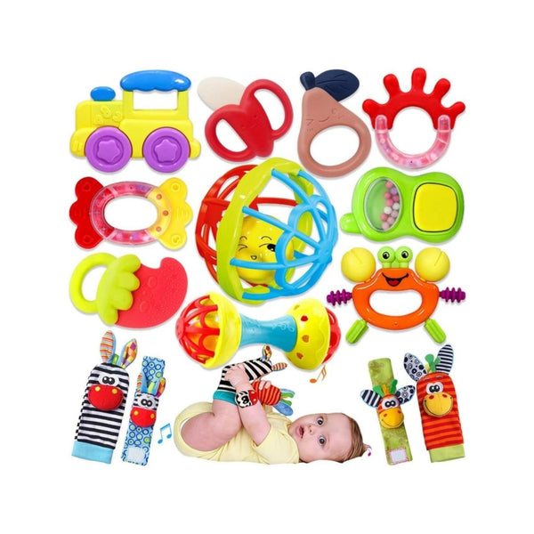14-Pcs Baby Rattles Teething Toys