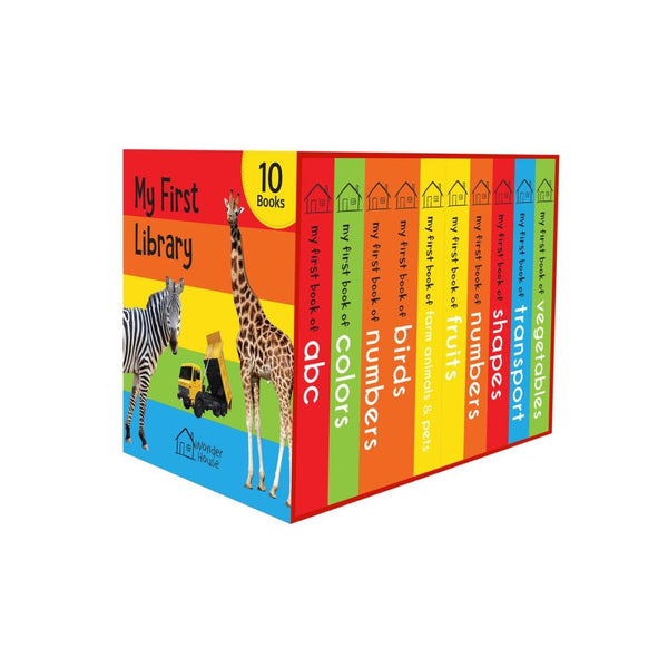 My First Library: Boxset of 10 Board Books for Kids