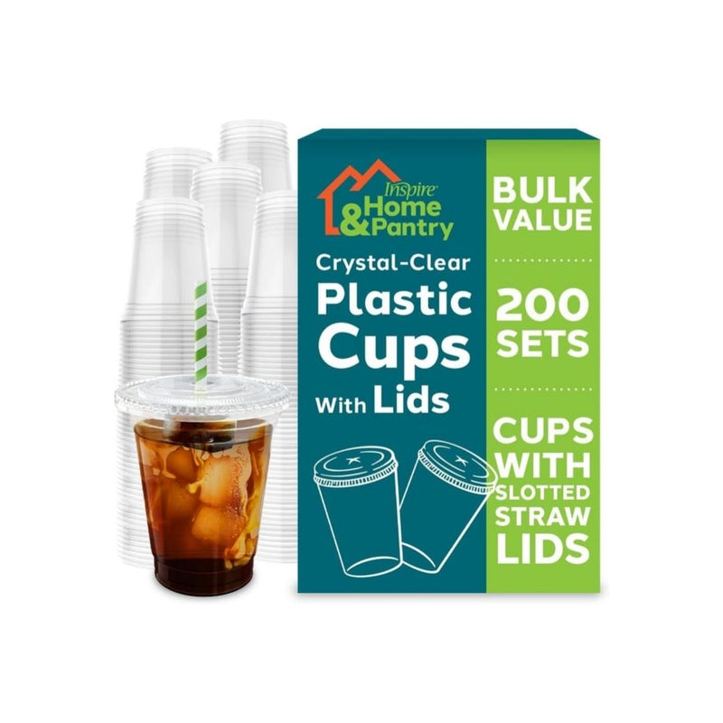 192 Plastic Cups with Lids