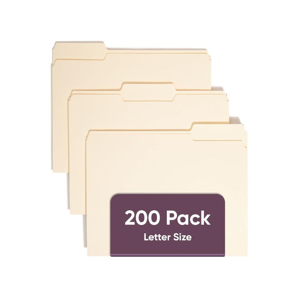 200-Pack Smead File Folders Letter Sized