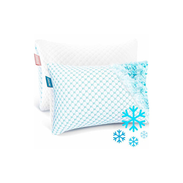 2 Pack Nestl Cooling Shredded Memory Foam Pillows
