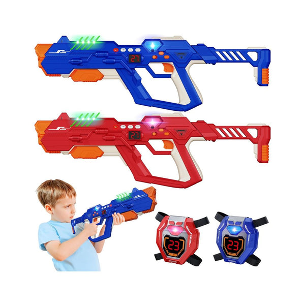 Set of 2 Laser Tag Guns & Vests