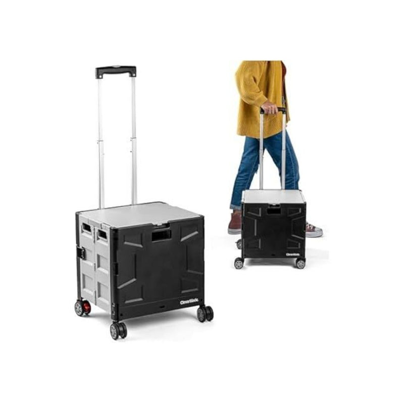 Collapsible 35L 4-Wheeled Crate with Lid