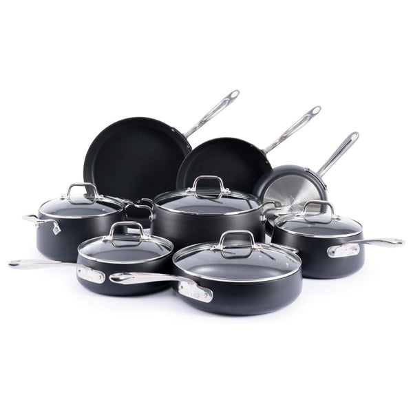 13-Pcs All-Clad HA1 Expert Hard Anodized Nonstick Cookware Set