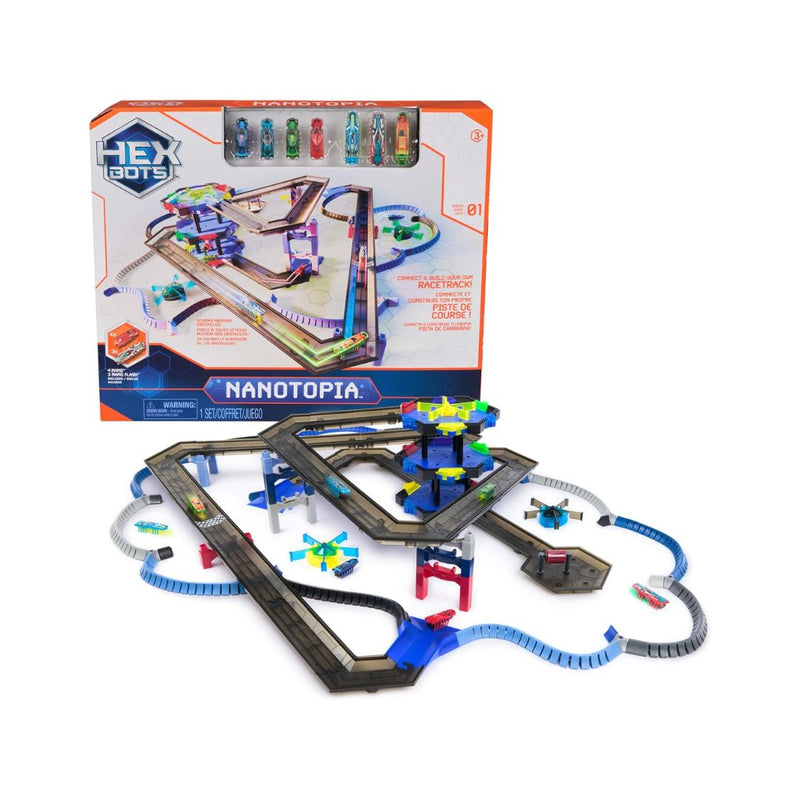 Nanotopia Sensory Toy Set with 7 Nano Bots & 130+ Pieces