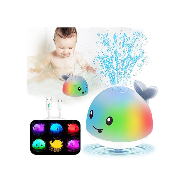 Rechargeable Light Up Whale Bath Toy