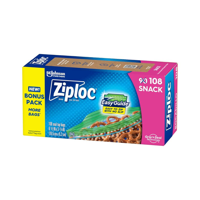 108 Ziploc Snack Bags