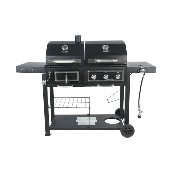 RevoAce Dual Fuel 3 Burner Gas & Charcoal Combo Grill