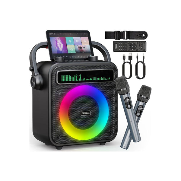 Karaoke Machine with 2 Wireless Microphones