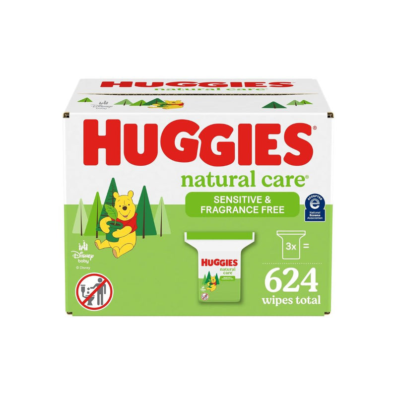 624 Huggies Natural Care Sensitive Baby Wipes