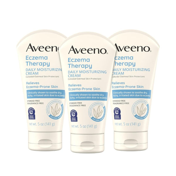 Pack of 3 Aveeno Eczema Therapy Daily Moisturizing Body Cream