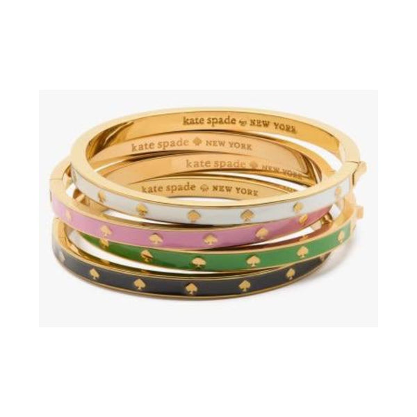 Kate Spade Spot The Spade Enamel Hinged Bangle