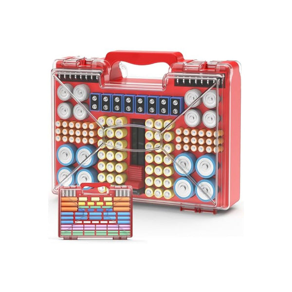Battery Organizer Storage Case with Tester